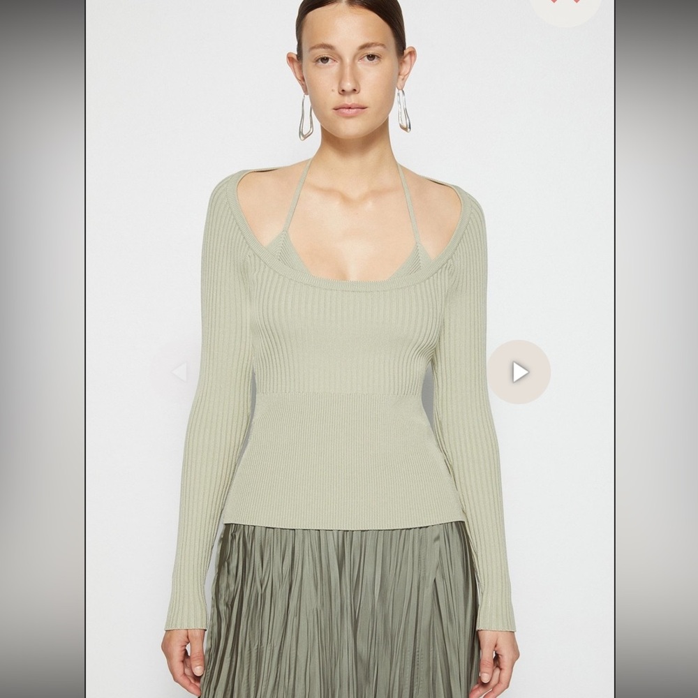 Jonathan Simkhai Jayline Bralette Pullover Sweater